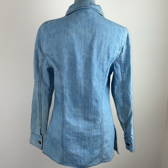 Vtg 70”s Sears Jeans Joint Denim Button Front Shirt Shacket Size Small - Picture 9 of 16
